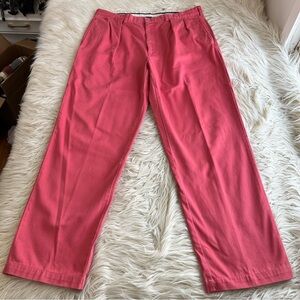 Vintage Polo Ralph Lauren Chino Pants Salmon Pink Pleated 90s Preppy 38x34 38x33